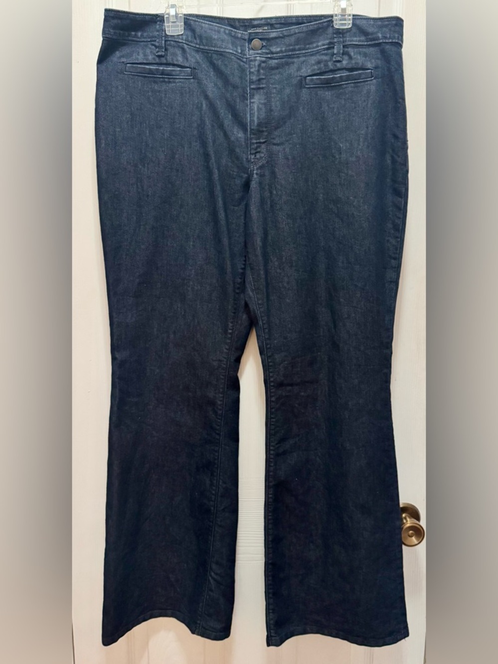 Ann Taylor Dark Indigo Flare Jeans